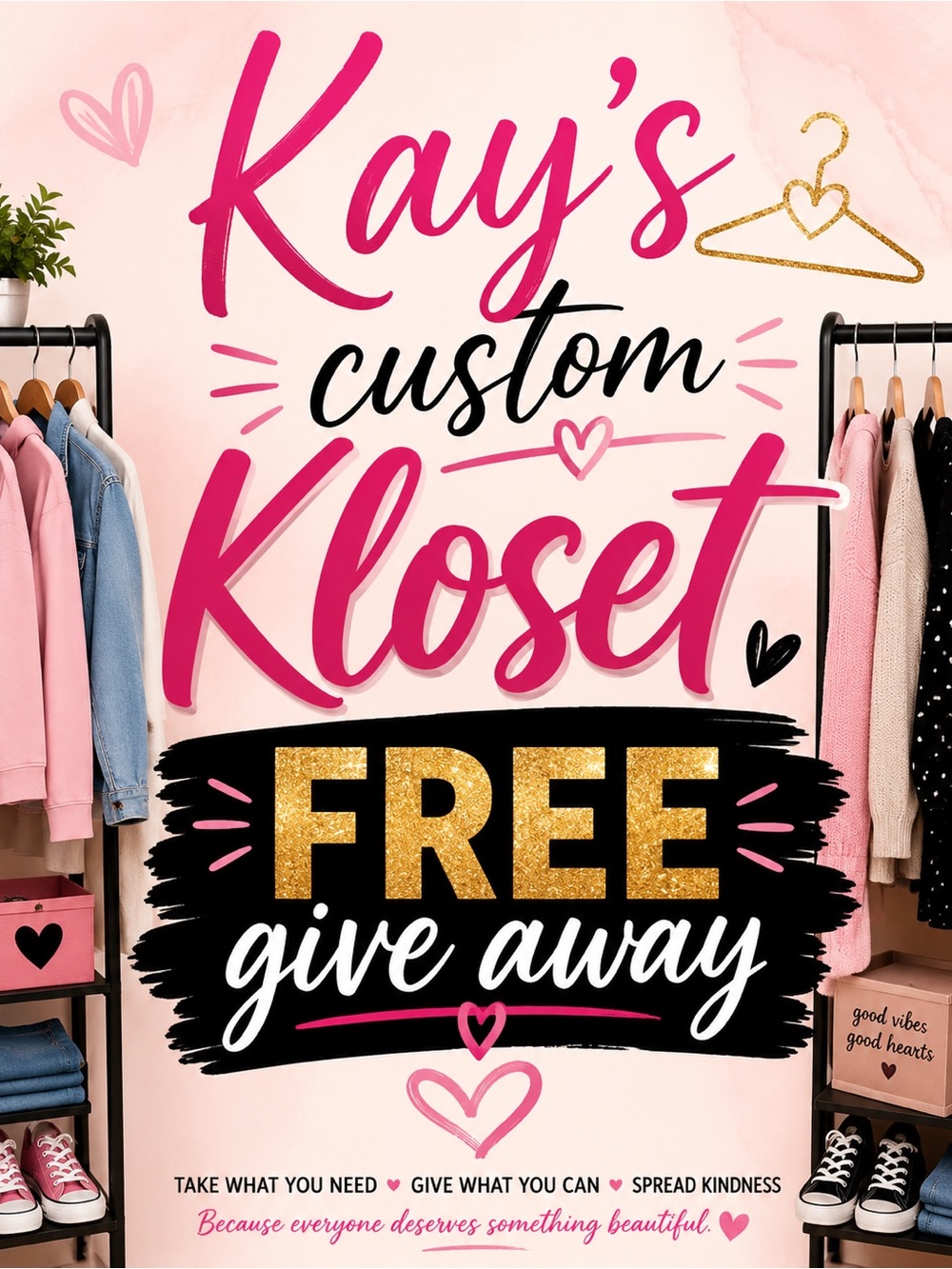 Kay's Custom Kloset Free Giveaway